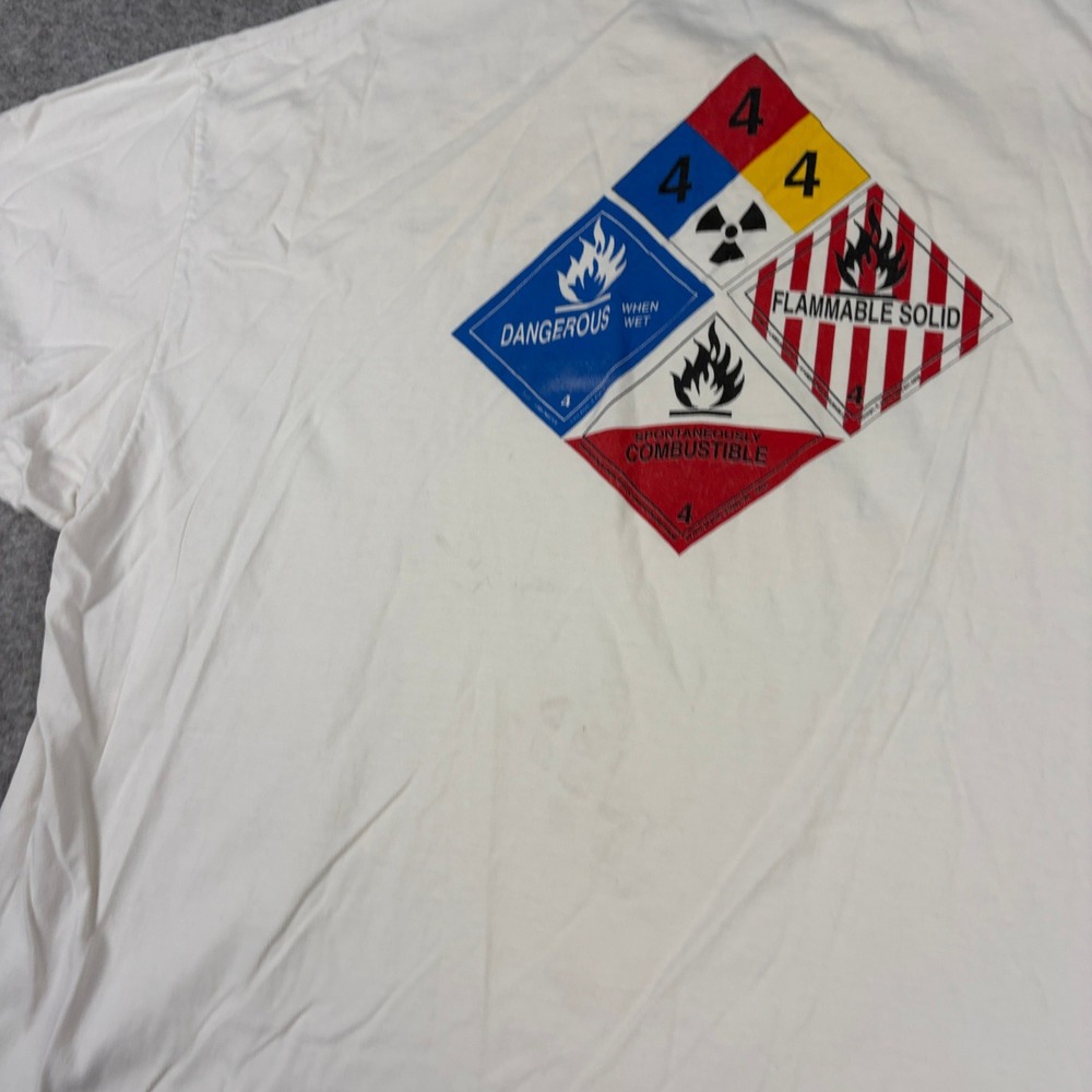 90s Berkeley Chemistry T-Shirt Mens XXL White Vintage Retro Distressed Thrashed - Picture 15 of 16